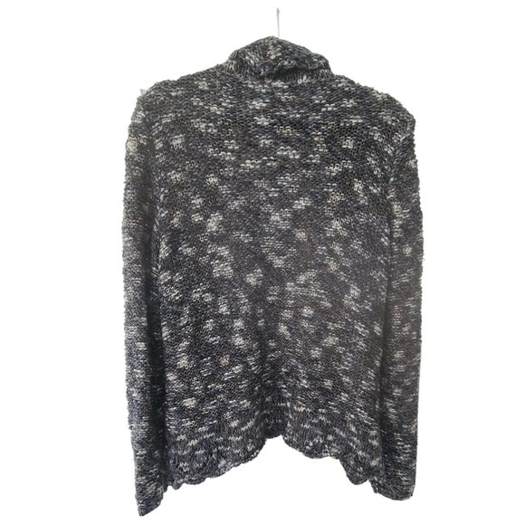 Women's Knit Sweater, Grey and Blue - Picture 2 of 4